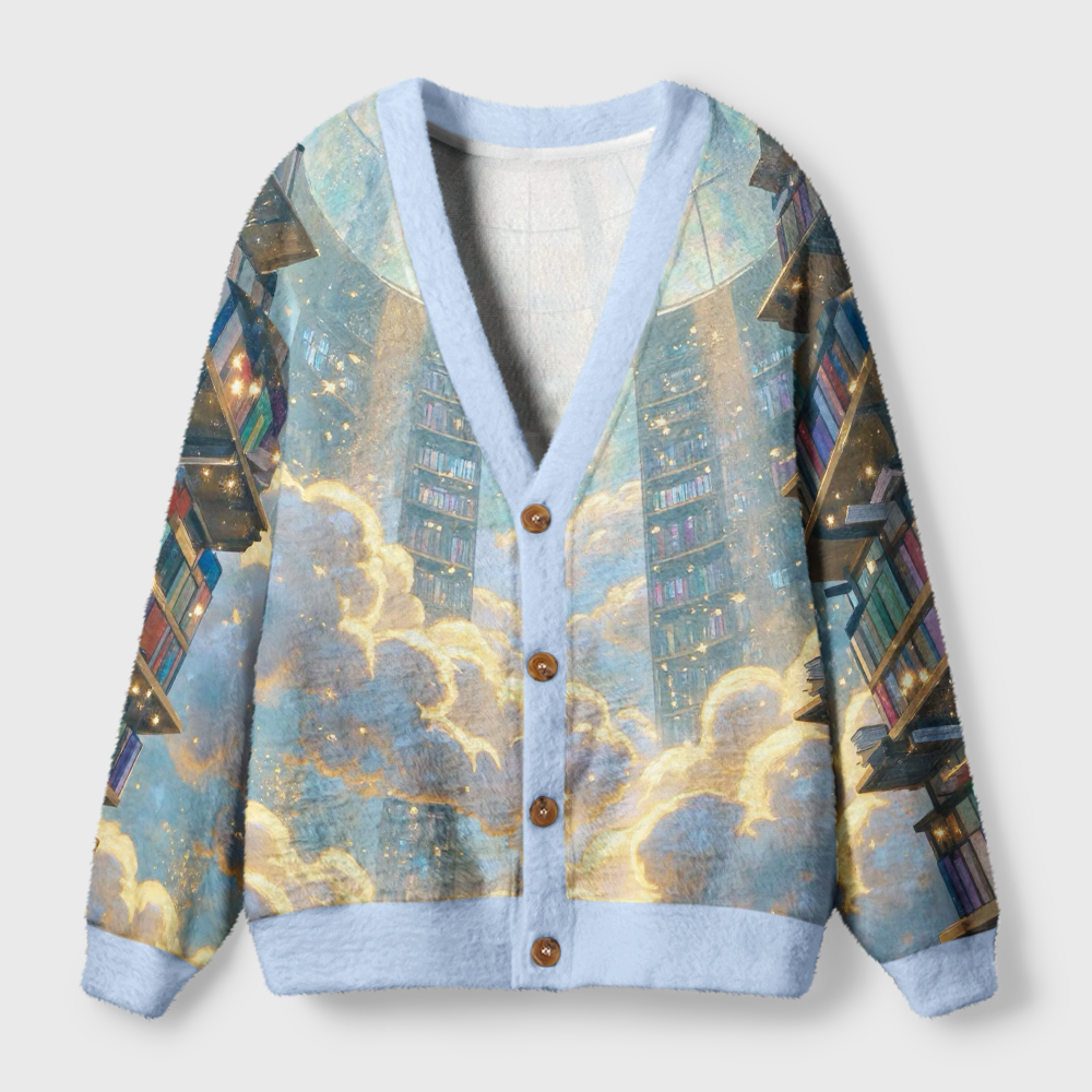Pagewings Library Light Knit Unisex Cardigan Sweaters