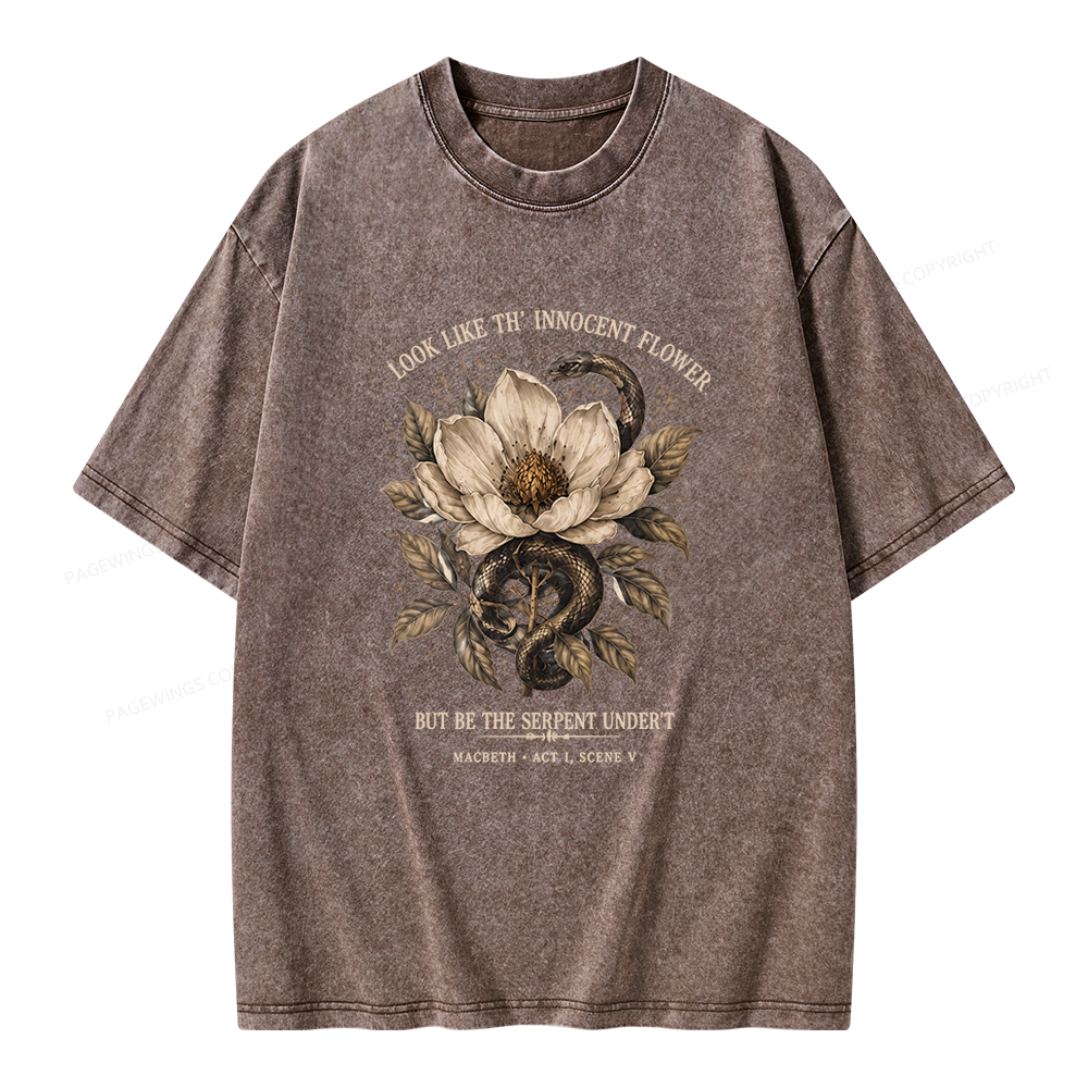 Pagewings Shakespeare Quote Unisex Washed T-shirt