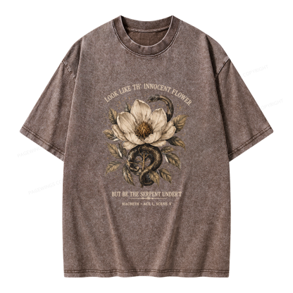 Pagewings Shakespeare Quote Unisex Washed T-shirt