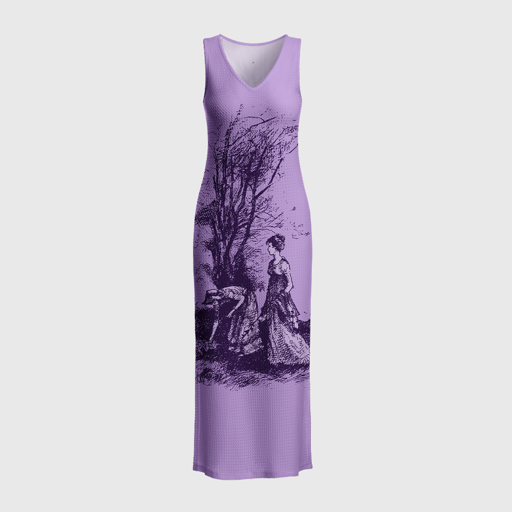 Pagewings Reading Crochet Maxi Dress