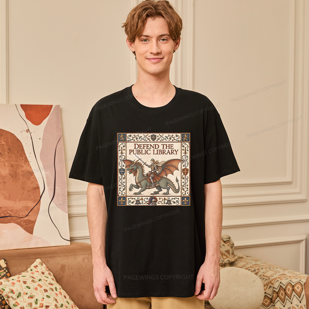 Pagewings Defend the Public Library Unisex Classic T-shirt