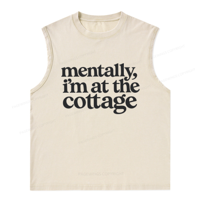 Pagewings At The Cottage Unisex Washed Tank Top