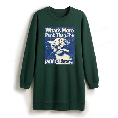 Pagewings What's More Punk Than The Public Library Sweatshirt Dress