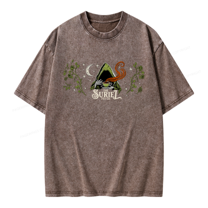 Pagewings Fantasy Bookish Unisex Washed T-shirt