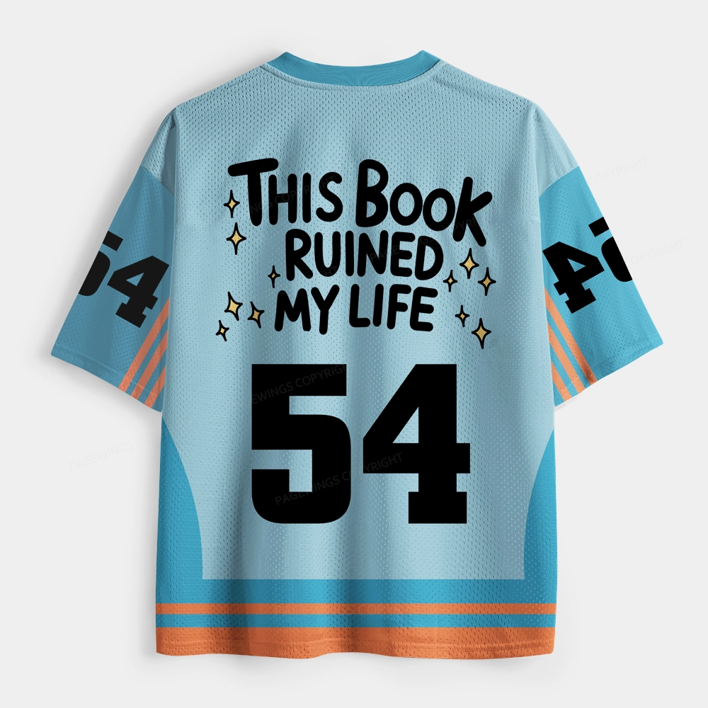 Pagewings This Book Ruined My Life Unisex Mesh Jersey