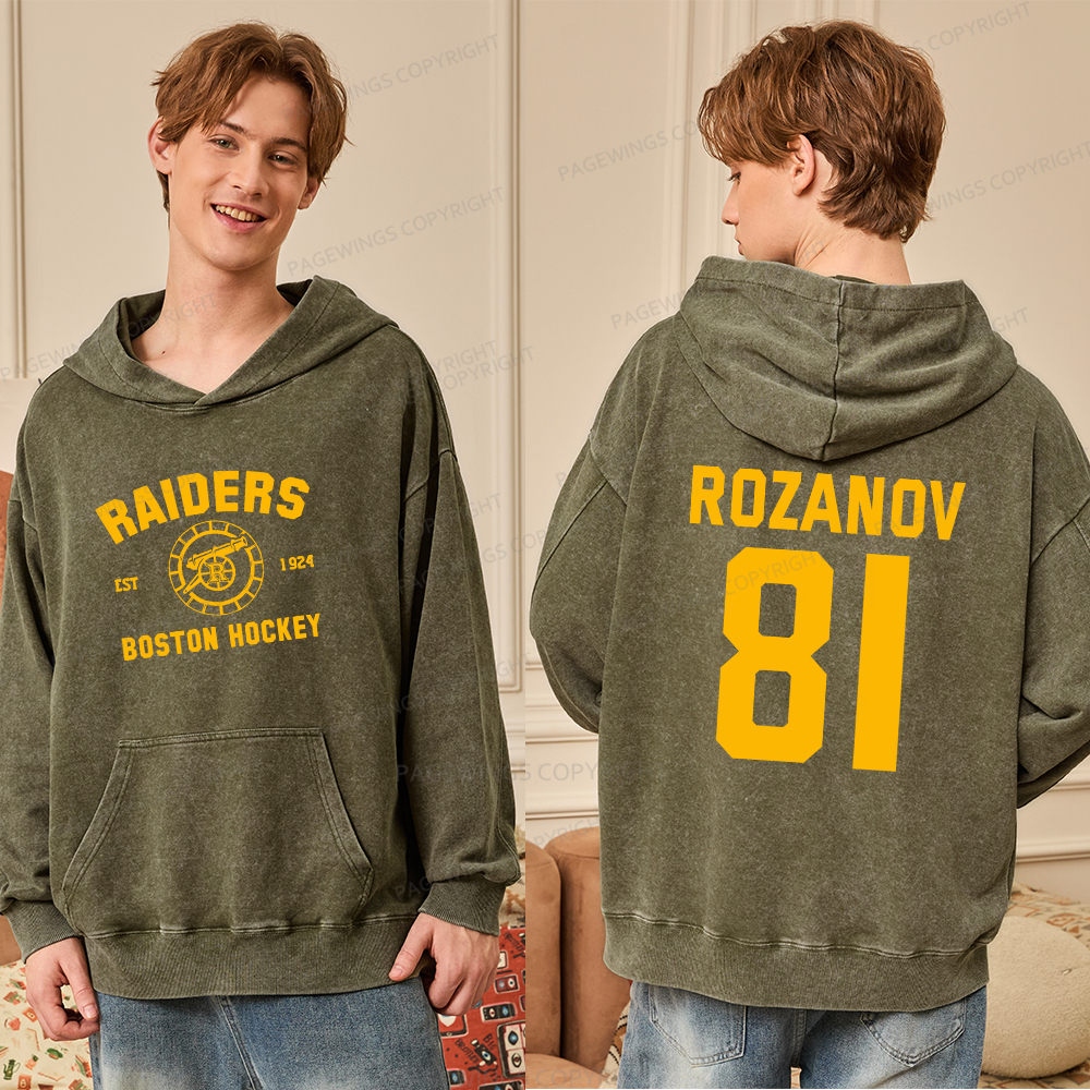 Pagewings Romance Novel Lover Unisex Washed Hoodie