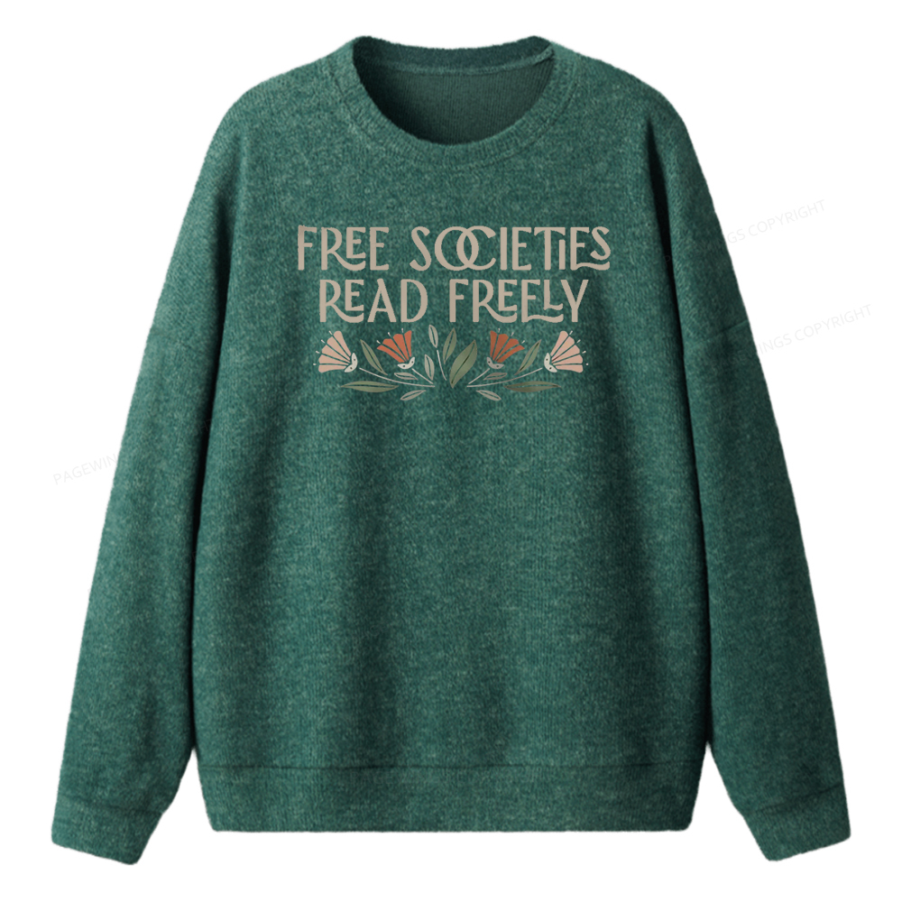 Pagewings Read Freely Unisex Knit Sweatshirt