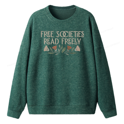 Pagewings Read Freely Unisex Knit Sweatshirt