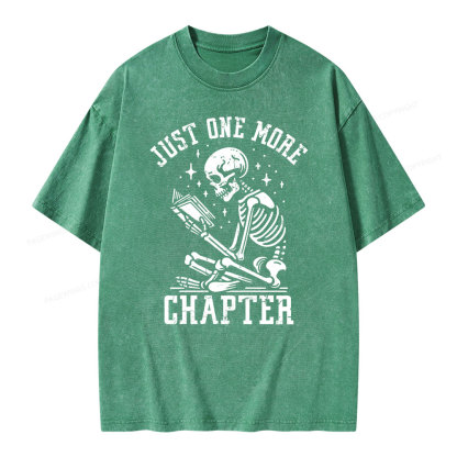 Pagewings Just One More Chapter Unisex Washed T-shirt