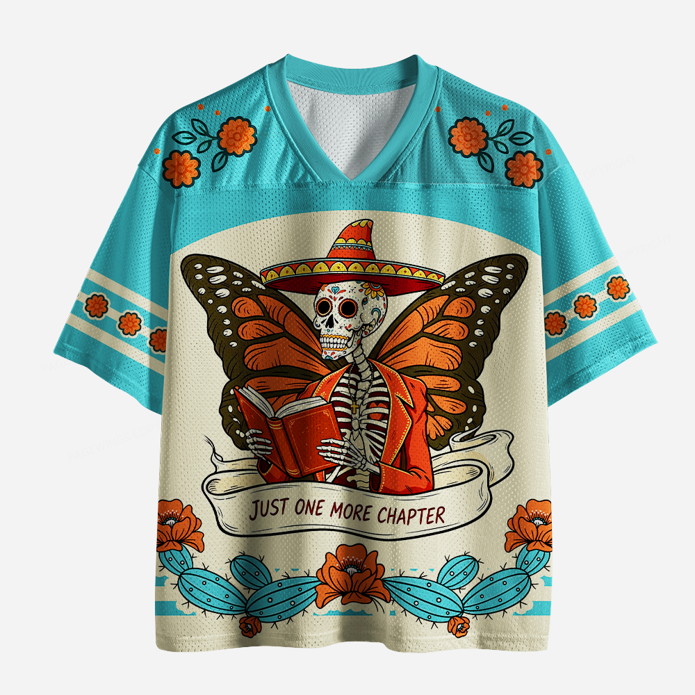 Pagewings Just One More Chapter Unisex Mesh Jersey