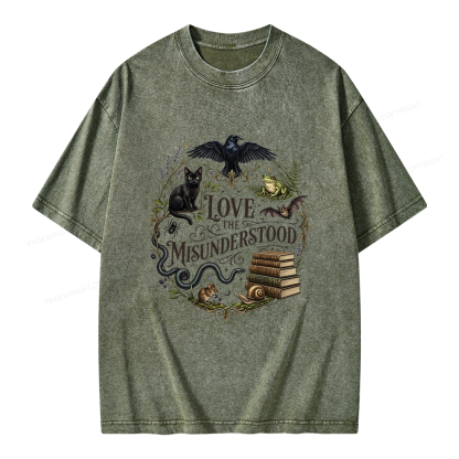 Pagewings Love the Misunderstood Unisex Washed T-shirt