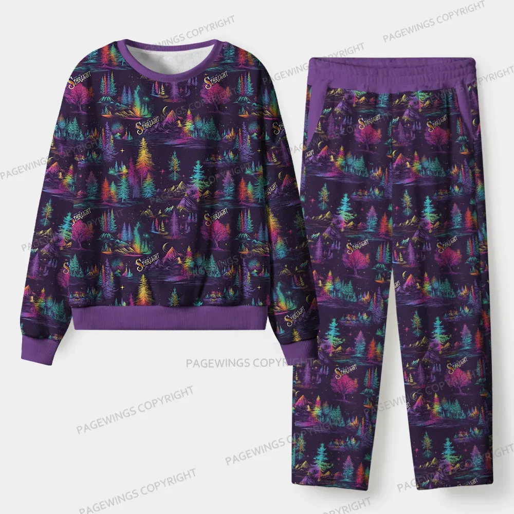 Pagewings City of Starlight Unisex Flannel Pajama Set