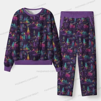 Pagewings City of Starlight Unisex Flannel Pajama Set