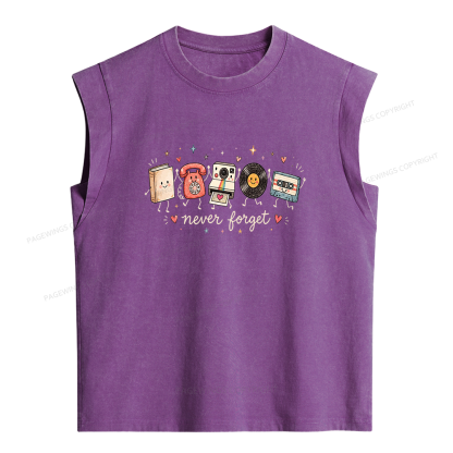 Pagewing Never Forget Women's Washed Tank Top