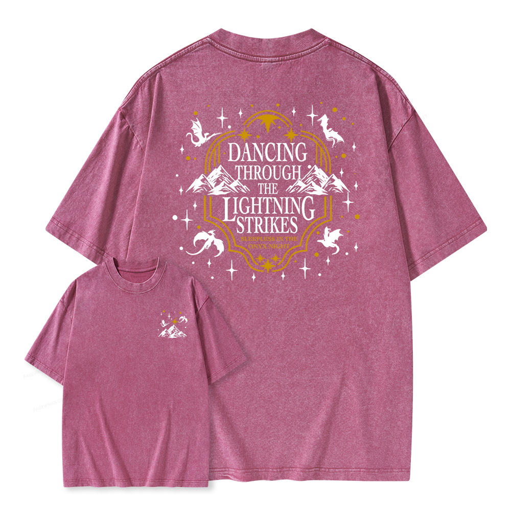 Pagewings She Is Moonlight Unisex Washed T-shirt