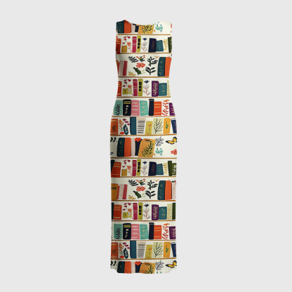 Pagewings Bookshelf Crochet Maxi Dress