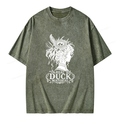 Pagewings Real Duck Material  Bookish Unisex Washed T-shirt