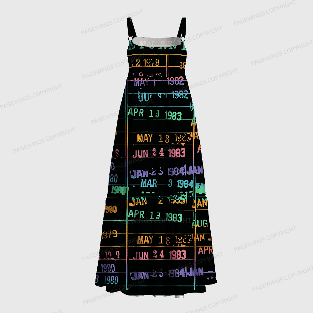 Pagewings Library Card Maxi Dress