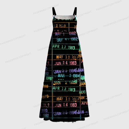 Pagewings Library Card Maxi Dress