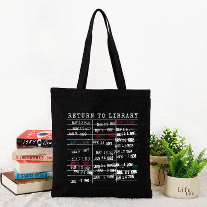 Pagewing Return To Library Tote Bag