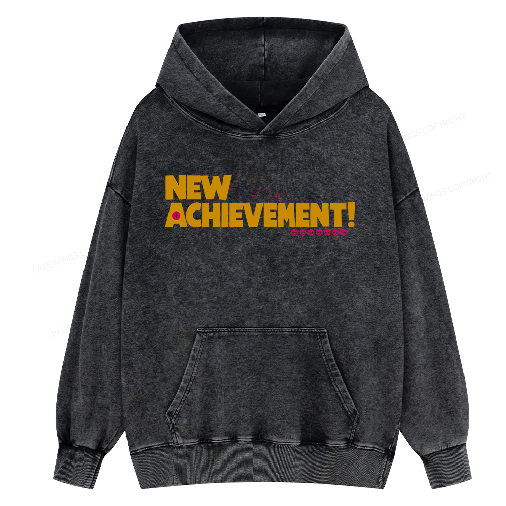 Pagewings New Achievement Unisex Washed Hoodie