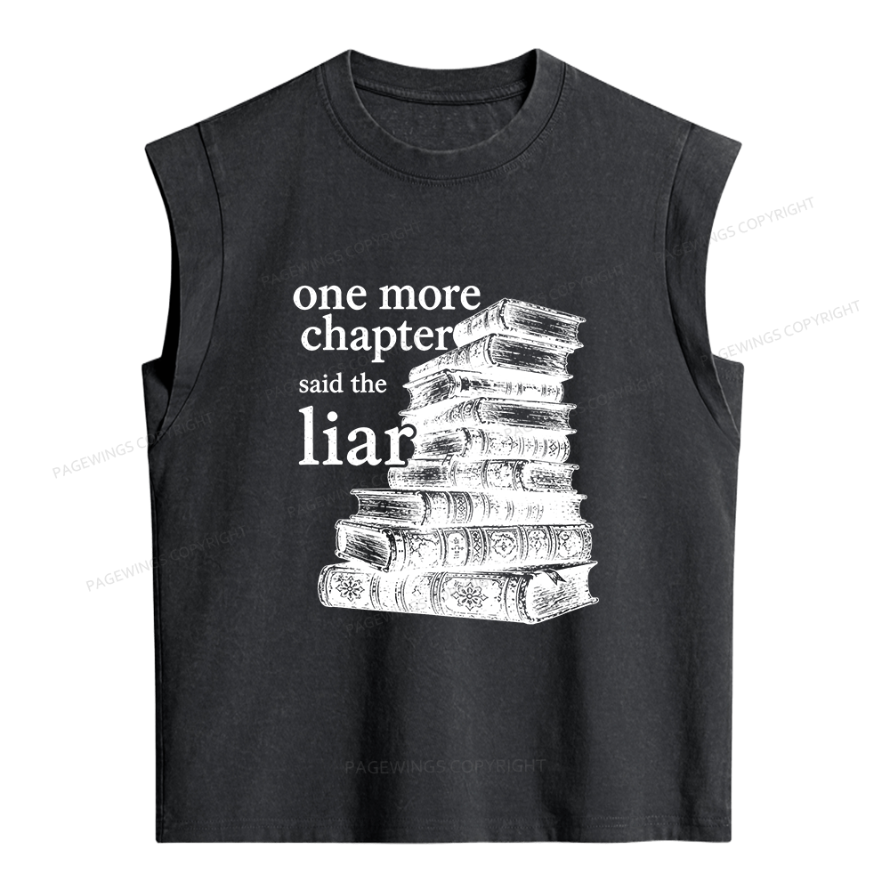 Pagewings One More Chapter Said The Liar Women's Washed Tank Top