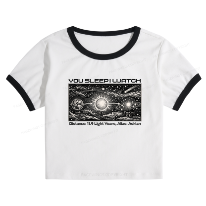 Pagewings Sci-Fi Lover Baby Tee Cropped Ringer T-Shirt