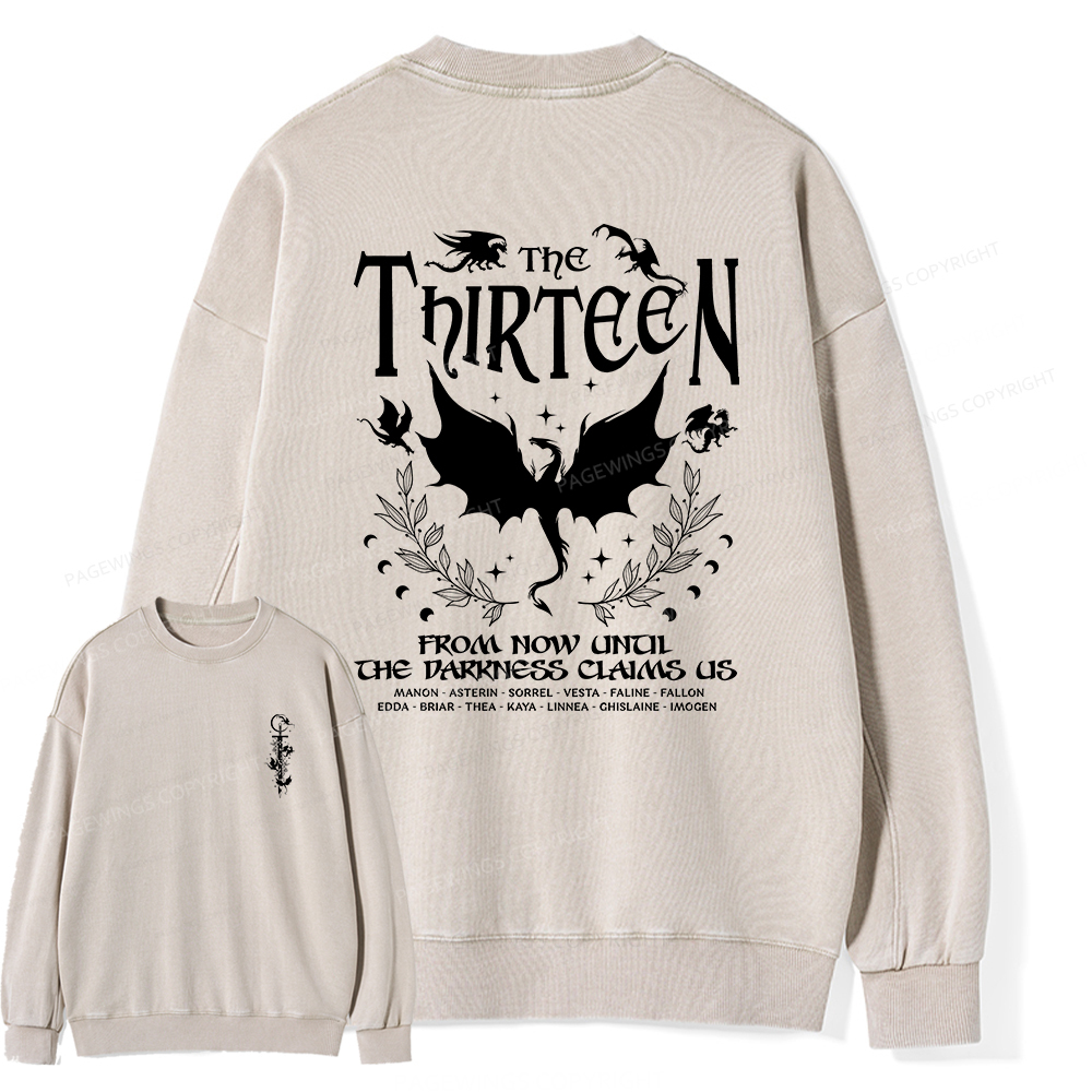 Pagewings The Thirteen Unisex Washed Sweatshirt