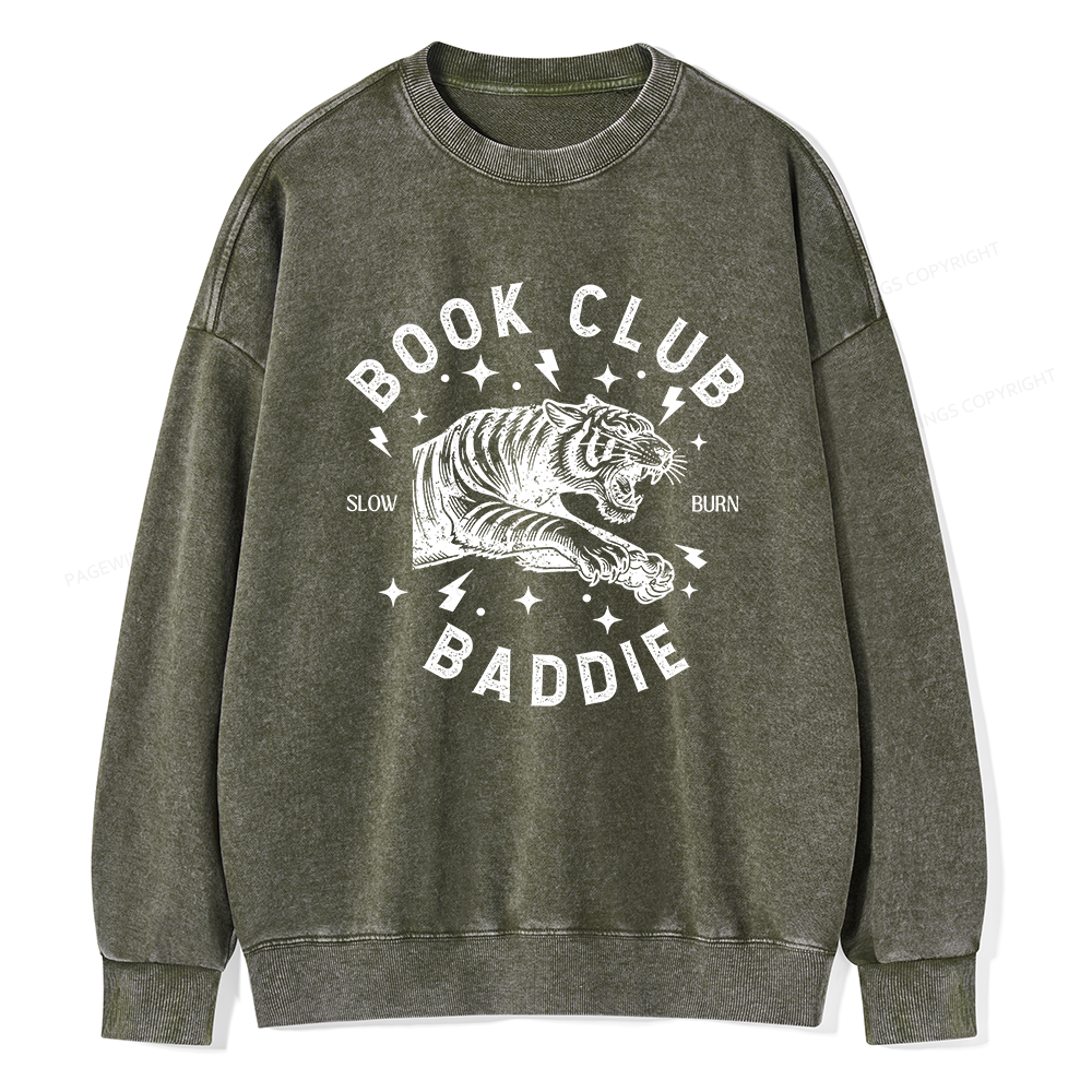 Pagewings Book Club Unisex Washed Sweatshirt