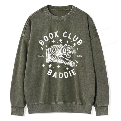 Pagewings Book Club Unisex Washed Sweatshirt