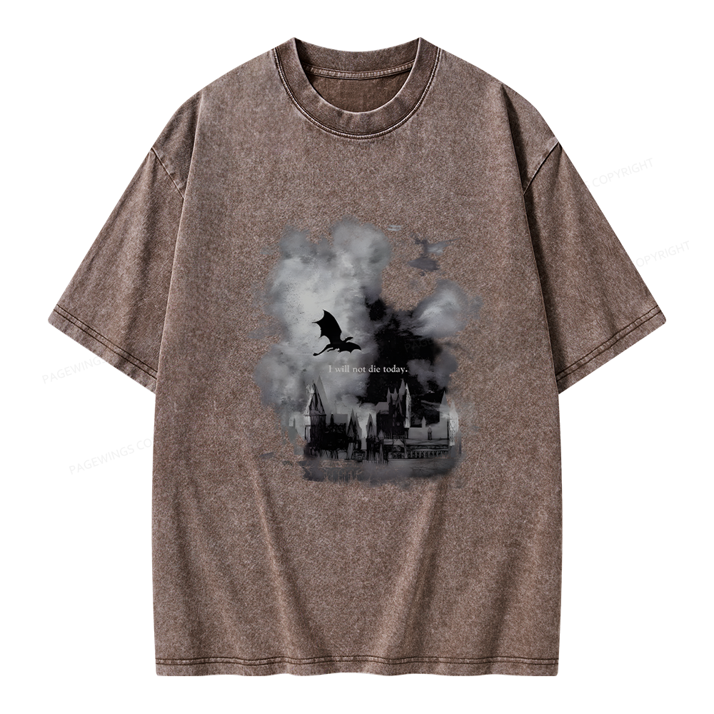 Pagewings Fantasy Book Unisex Washed T-shirt