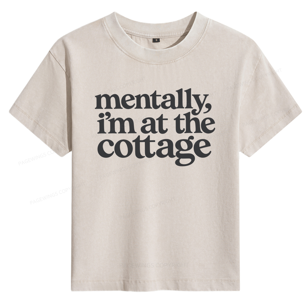Pagewings At The Cottage Women's Washed T-shirt