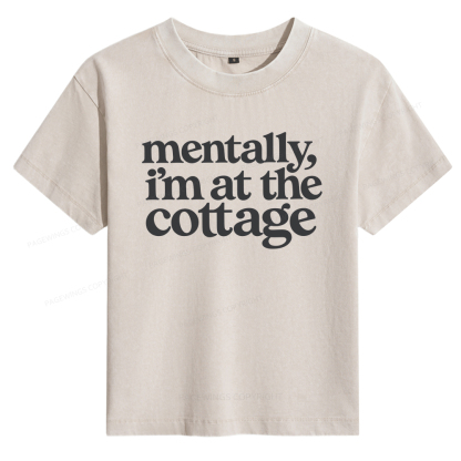 Pagewings At The Cottage Women's Washed T-shirt