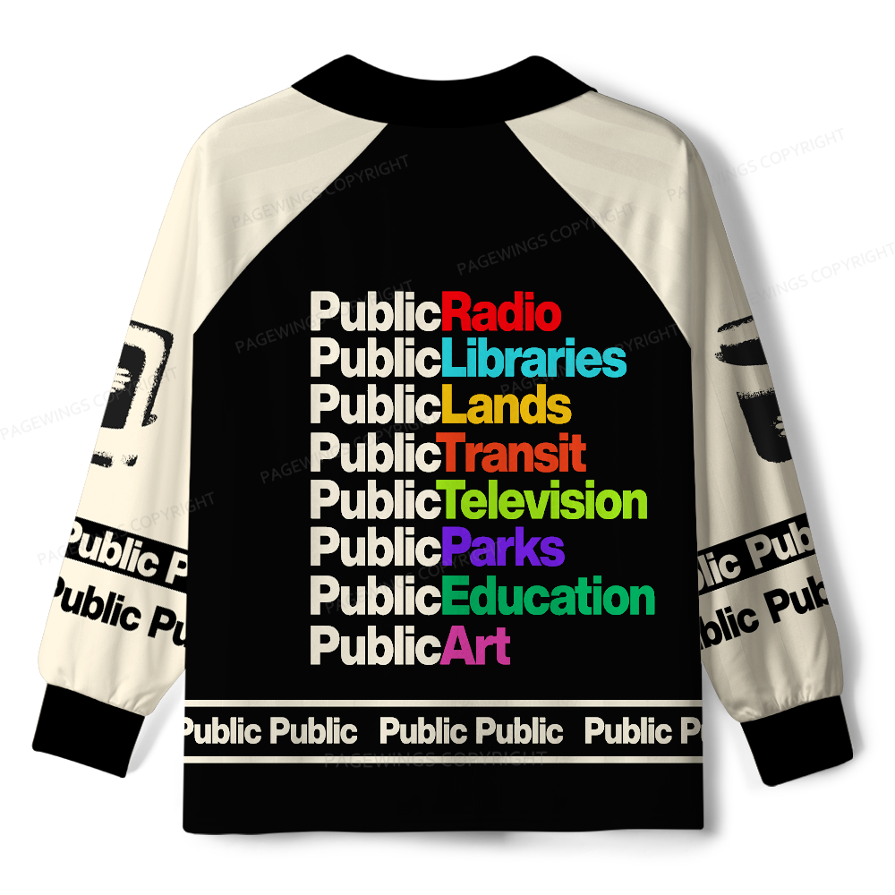 Pagewings We Need Are Public Libraries Unisex Long Sleeve Jersey