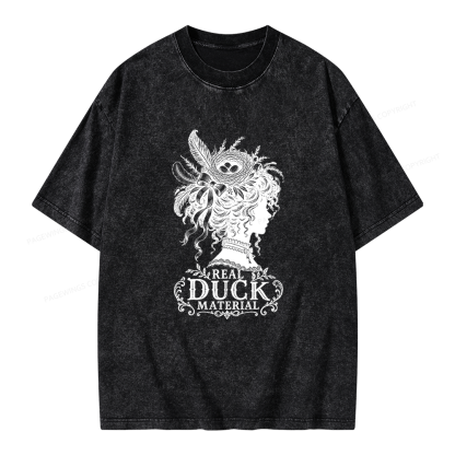 Pagewings Real Duck Material  Bookish Unisex Washed T-shirt