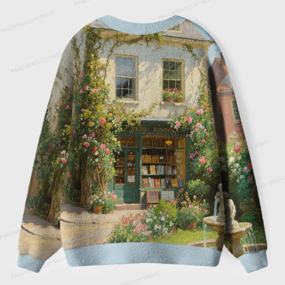 Pagewings Cozy Up With a Good Book Unisex Ugly Cardigan Sweaters