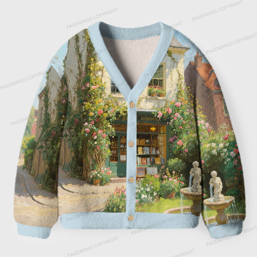 Pagewings Cozy Up With a Good Book Unisex Ugly Cardigan Sweaters