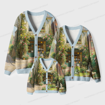 Pagewings Cozy Up With a Good Book Unisex Ugly Cardigan Sweaters