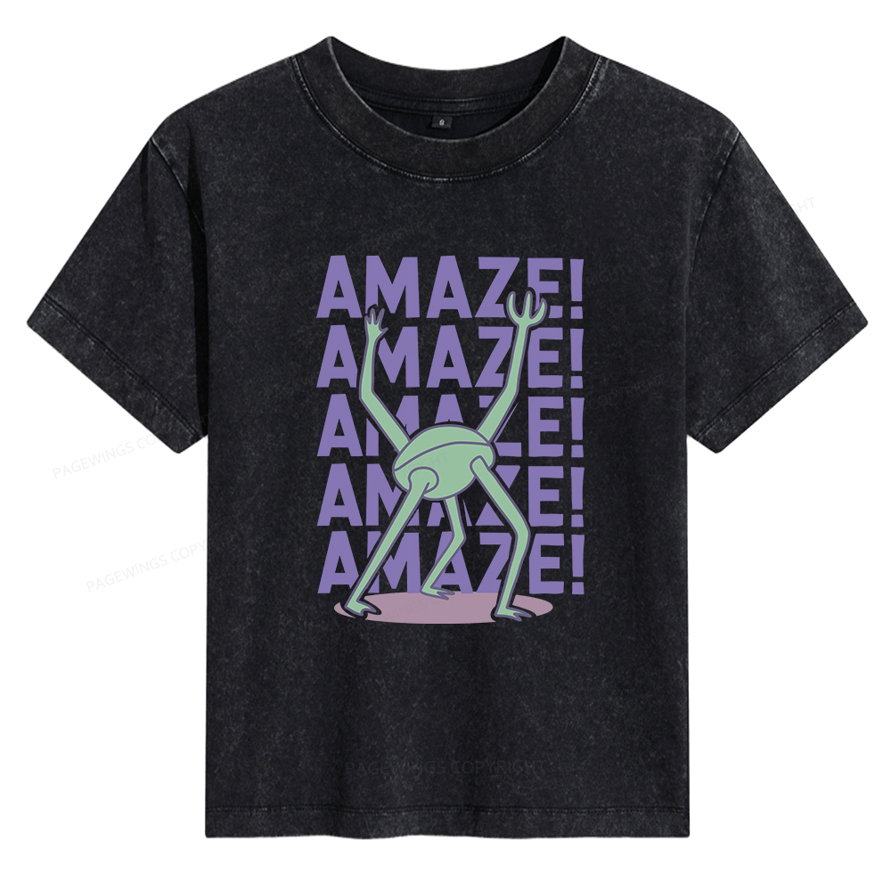 Pagewings Rocky Amaze Women's Washed T-shirt