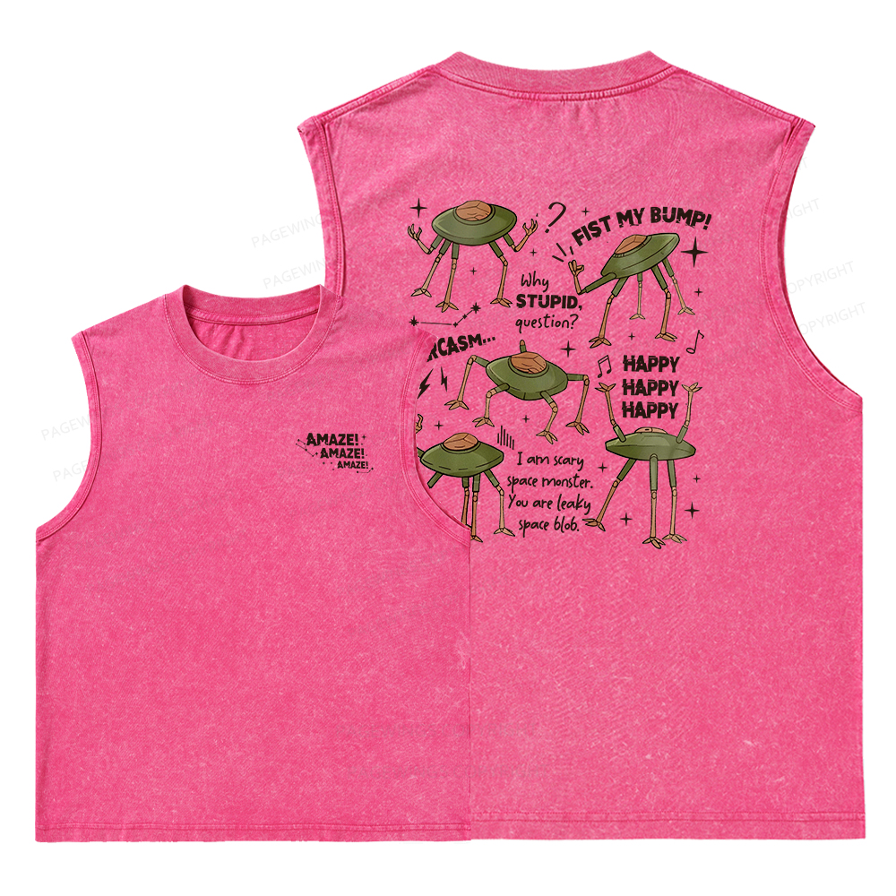 Pagewings Fantasy Bookish Rocky Amaze Unisex Washed Tank Top