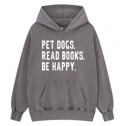 Pagewings Book Sweatshirt, Book Lover Gift Unisex Washed Hoodie