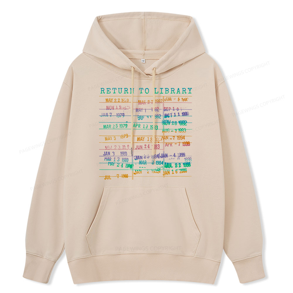 Pagewing Vintage Library Rainbow Unisex Classic Hoodie