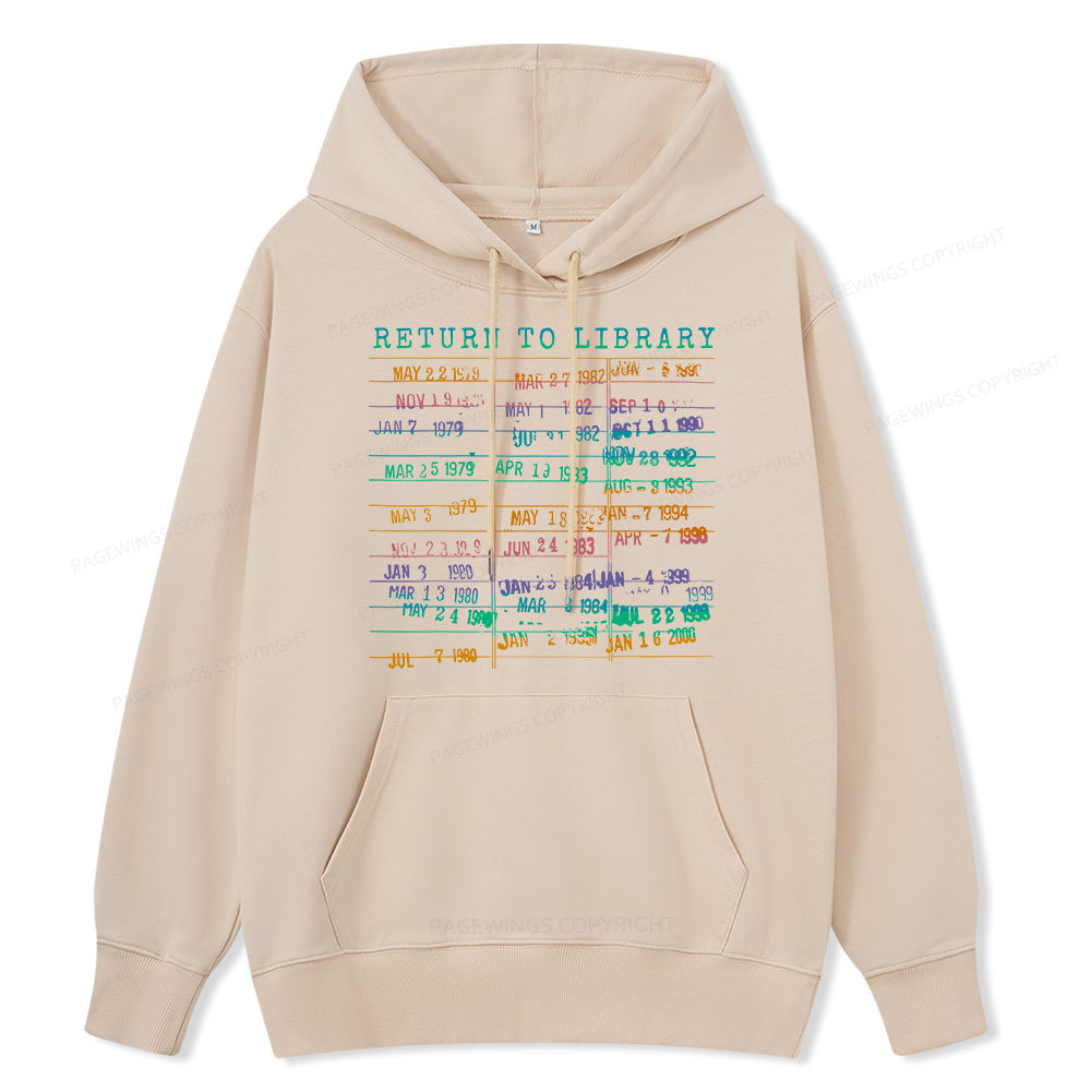 Pagewing Vintage Library Rainbow Unisex Classic Hoodie
