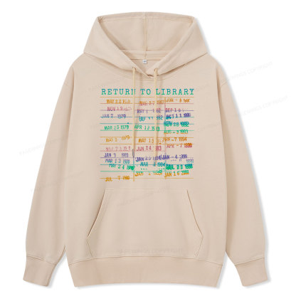 Pagewing Vintage Library Rainbow Unisex Classic Hoodie