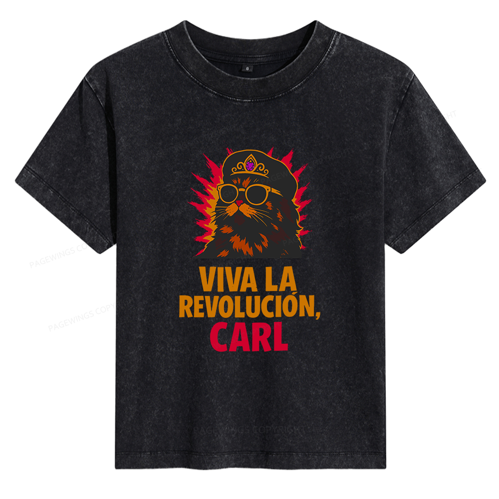 Pagewings Viva La Revolucion Women's Washed T-shirt