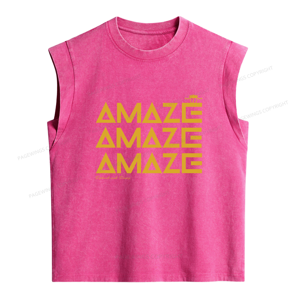 Pagewings Amaze Women's Washed Tank Top