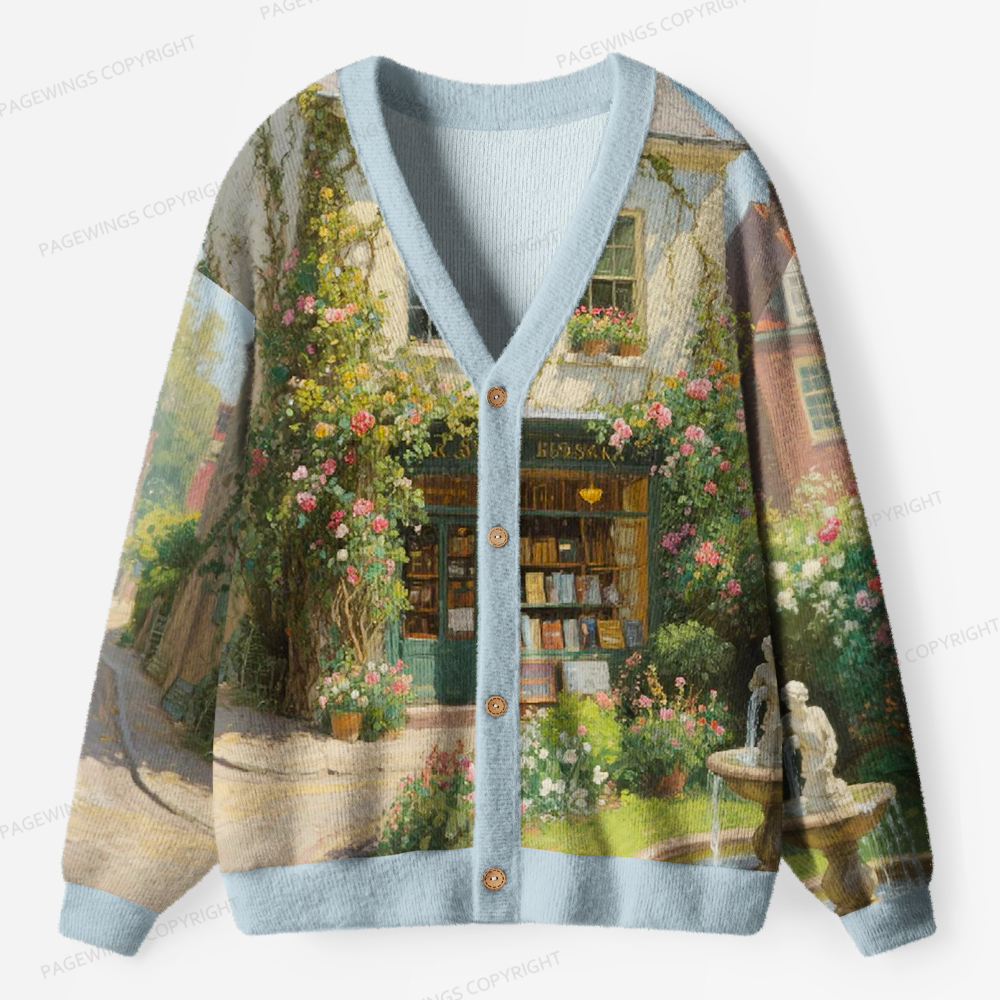 Pagewings Cozy Up With a Good Book Unisex Ugly Cardigan Sweaters