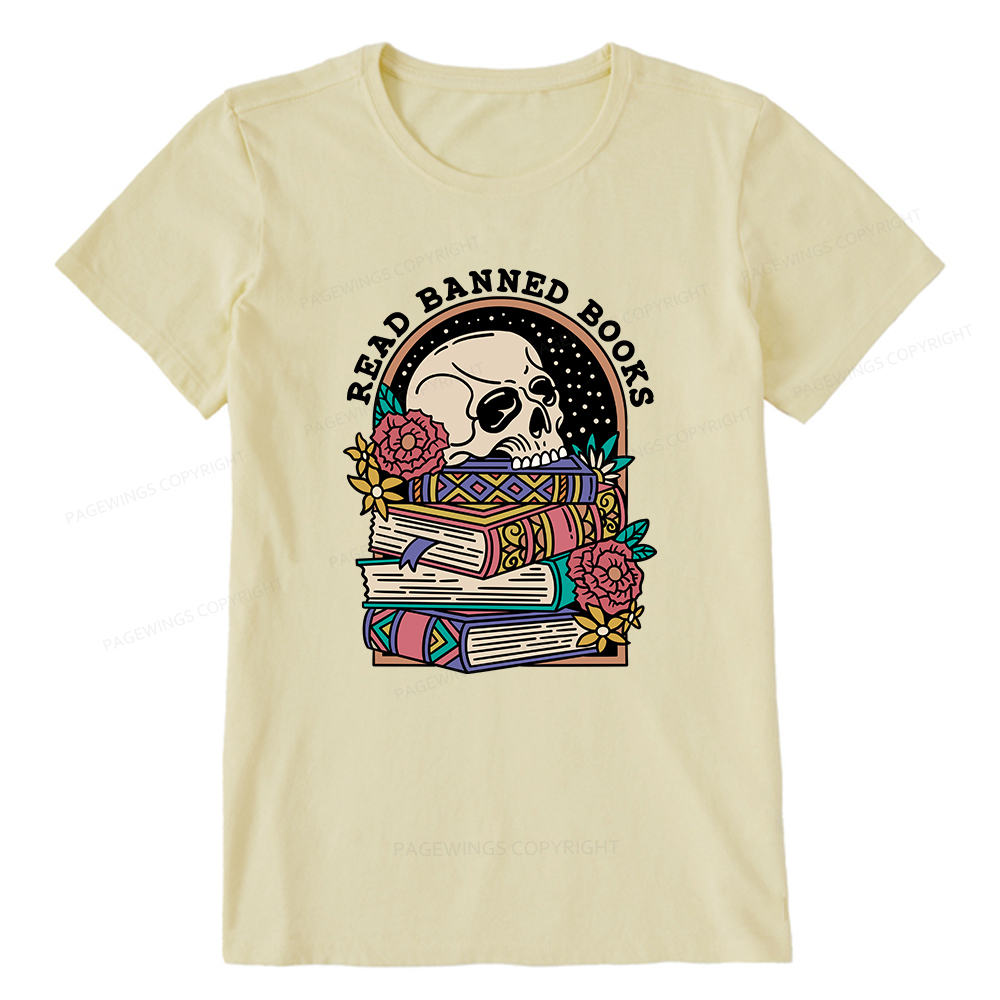 Pagewings Read Banned Book Floral Unisex Tee Unisex Classic T-shirt
