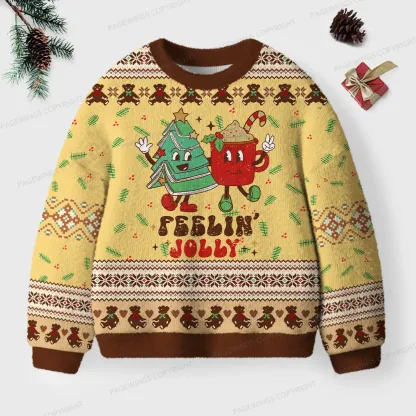 Pagewings Y’All Feelin’ Jolly Unisex Ugly Knit Sweatshirt