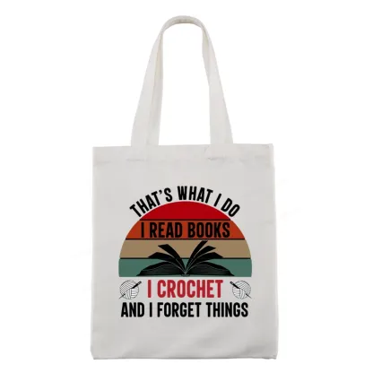 Pagewings Crochet And I Forget Things Tote Bag